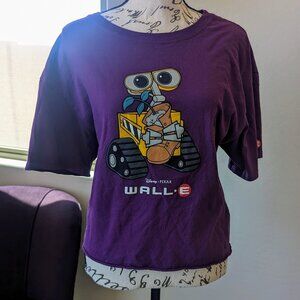 Disney Pixar Violet Crop Top, featuring an iconic design of WALL-E